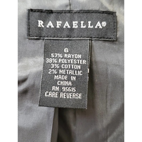 Rafaella Women's Gray Rayon Buttons Front Long Sleeve Casual Long Jacket Size 6 - Picture 8 of 10